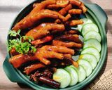 Hình bước làm 3 của món Chân gà om xì dầu