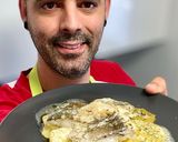 Foto del paso 5 de la receta: Bacalao al horno con patata encebollada