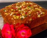 A picture of step 3 of Wheat flour and jaggery cake.
