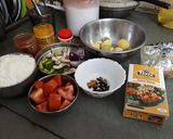 A picture of step 1 of Paneer koftas.