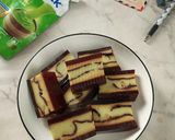 Foto langkah ke 8 dari resep Puding roti matcha.