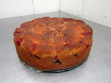 Torta de ciruelas frescas y  yogurt