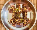 A picture of step 6 of No Bake Dessert-Brownie -Fudge🍫🍩Guilt Free Chocolate Nuts Bars😋.