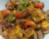 A picture of step 6 of Paneer Chilli.