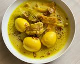 Foto langkah ke 4 dari resep Opor Ayam Telur Tahu kulit (Versi simple).