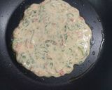 A picture of step 2 of Barly flour cheela/healthy and simple recipe with mint chattny.