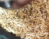 A picture of step 3 of Parmal chikki (Murmura chikki).
