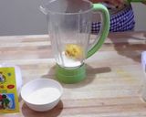 Foto langkah ke 2 dari resep Puding Mangga Dari Buah Asli Dengan Vla Susu keju.