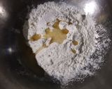 A picture of step 1 of Sev Gathiya Packet Samosa.