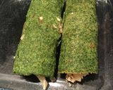Foto del paso 5 de la receta: Crepes de espinaca rellenos de jamón y queso