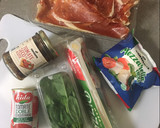 Foto del paso 1 de la receta: Pizza “Serranita” con jamón serrano, mozzarella y tomate seco