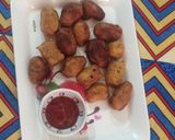 A picture of step 7 of Arrowroot potato bites.