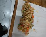 A picture of step 3 of Punjabi puff veggies rolles.
