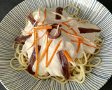 Foto del paso 9 de la receta: Espaguetis con salsa de surimi