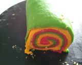 A picture of step 15 of Sweet colourful Custard mathari.