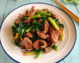 韭菜炒牛肉的食譜步驟2照片