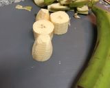 Foto del paso 1 de la receta: Niditos o sombreros de plátano rellenos