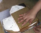 A picture of step 5 of Coffee cocktail cake (heart shape 2nd part).