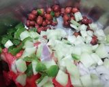 A picture of step 3 of Chana & cucumber salad.