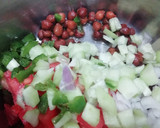 A picture of step 3 of Chana & cucumber salad.