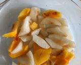 A picture of step 1 of Pear and peach crisp.