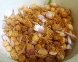A picture of step 1 of Chickpea Flavoured Salad/ Chole Chaat 😋.