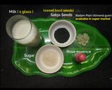 A picture of step 1 of Rose Milk Sharbat / Iftar Special Recipe / Summer Drink / Ramzan Special Drink - Rose Milkshake.