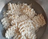 A picture of step 1 of Maggi cheese bombs.