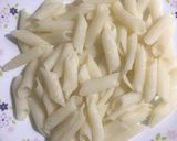 A picture of step 1 of Creamy Corn Penne Pasta.