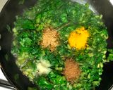 A picture of step 5 of Matar Palak Paneer.