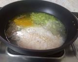A picture of step 2 of Spinach kapuriya bombs.