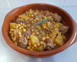 Foto del paso 6 de la receta: Garbanzos, patata, chorizo criollo y salsa a base de chimichurri