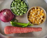 A picture of step 1 of Mix Vegetable Vermicelli idli.