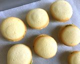 A picture of step 9 of Langue de Chat Cookies with Matcha Chocolate filling.