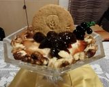 Foto del passaggio 2 della ricetta Cheesecake in crystal cup with autumn flavors 🍇🍪🍧