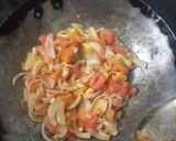 A picture of step 2 of Kadhai Paneer.