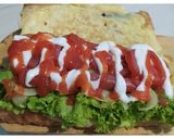 Foto langkah ke 8 dari resep Sandwich sosis roti tawar.
