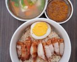 Foto langkah ke 5 dari resep Nasi hainam samcan crispy dengan sup tahu.
