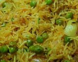 A picture of step 6 of Fluffy Veggie Pulao in a Pressure Cooker.