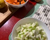 A picture of step 2 of Mixed Ground Meat with Vegetables and Scrambled Eggs.