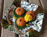 Foto langkah ke 6 dari resep Kue Ku Labu isi Kacang Hijau.