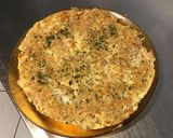 Une image de l'étape 9 de Omelette au riz, emmental et persil.