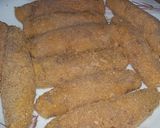 A picture of step 5 of Cheesy Chicken Strips.