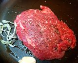A picture of step 2 of Steak and mushrooms.