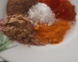 A picture of step 4 of Shrimp biryani.