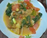 Foto langkah ke 5 dari resep Kepala Ikan Kakap masak kuah kuning.