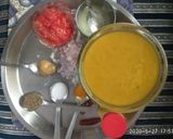 A picture of step 3 of Fry dal with Roti for Lunch.