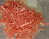 A picture of step 1 of Gajar Ka Halwa.