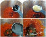 A picture of step 3 of Tteokbokki (Korean Spicy Rice Cake).