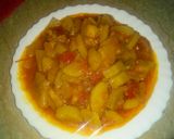 A picture of step 21 of Bhuni Lauki.